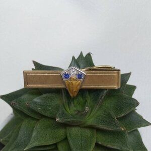 Tie Clip menswear necktie vintage antique tiny lapel cute gift for groomsman